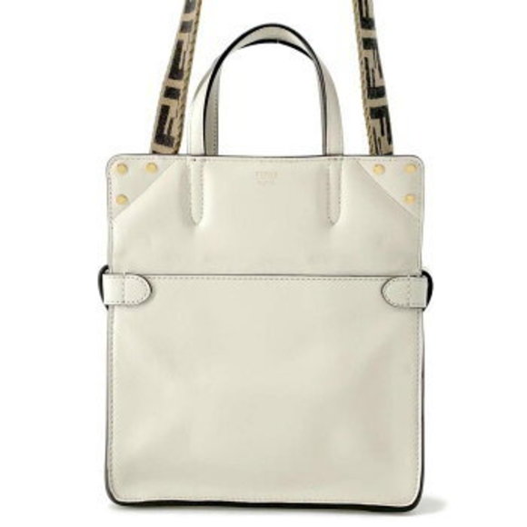 Fendi Handbags - Fendi Flip Handbag White Bag